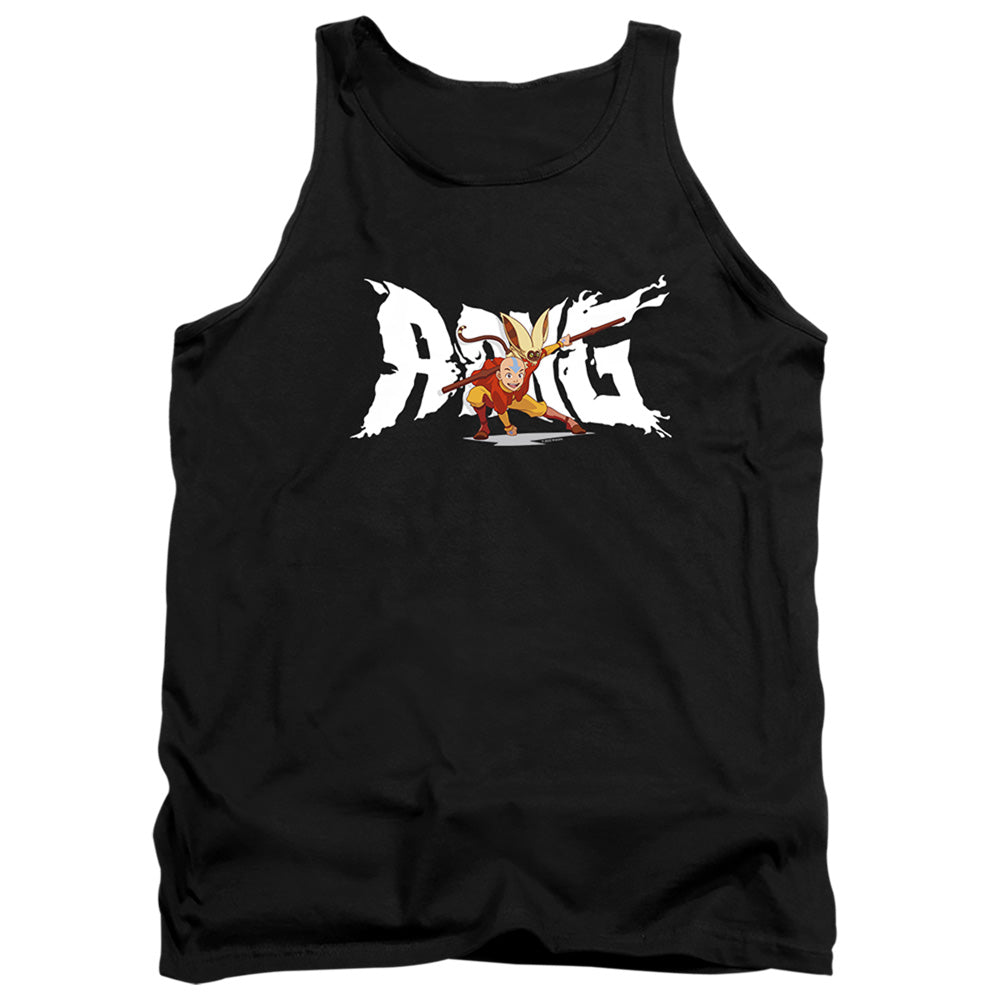 Avatar The Last Airbender Aang And Momo Mens Tank Top Shirt Black