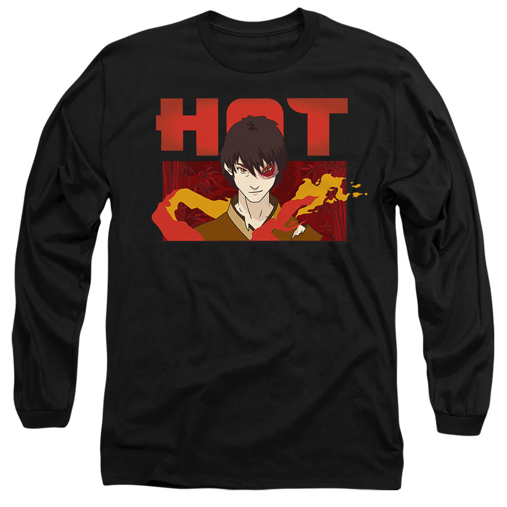 Avatar The Last Airbender Hot Zuko Mens Long Sleeve Shirt Black