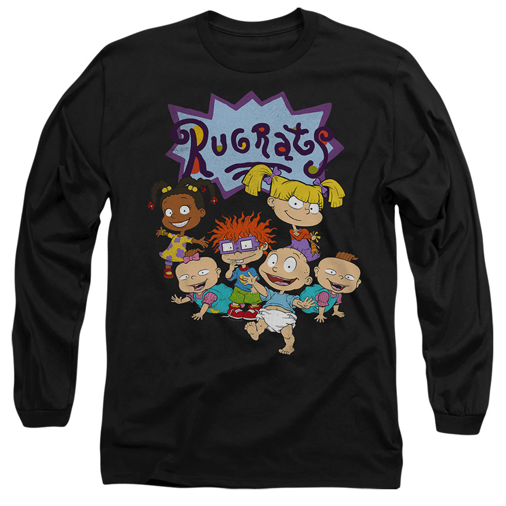 Rugrats Rugrats Group Mens Long Sleeve Shirt Black Officially Licensed