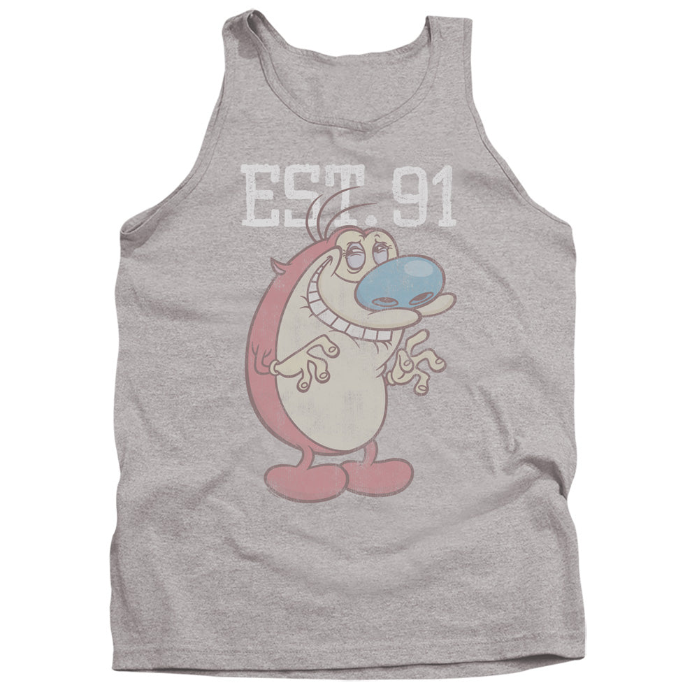 Ren And Stimpy Stimpy Est Mens Tank Top Shirt Athletic Heather