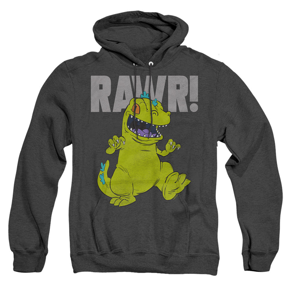 Rugrats Reptar Heather Mens Hoodie Black Officially Licensed