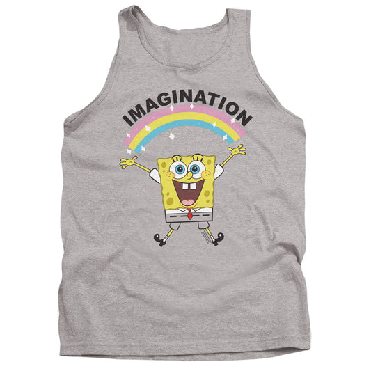 Spongebob Simple Imagination Mens Tank Top Shirt Athletic Heather