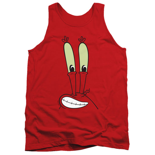 Spongebob Mr. Krabs Ile Face Mens Tank Top Shirt Red