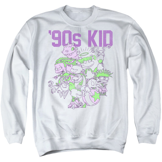 Nickelodeon 90S 90'S Kid Mens Crewneck Sweatshirt White Officially Licensed