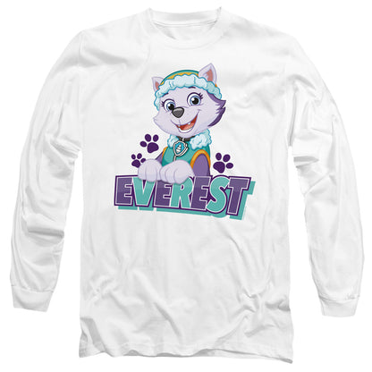 Paw Patrol Everest Mens Long Sleeve Shirt White Officially Licensed