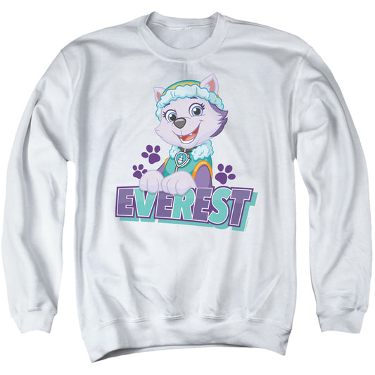 Paw Patrol Everest Mens Crewneck Sweatshirt White Officially Licensed