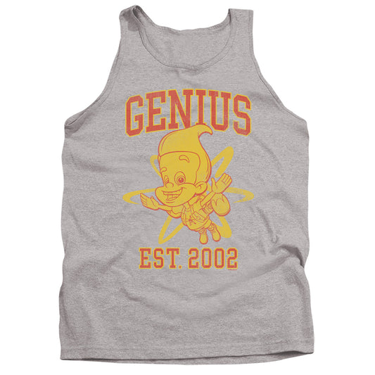 Jimmy Neutron Genius Collegiate Mens Tank Top Shirt Athletic Heather