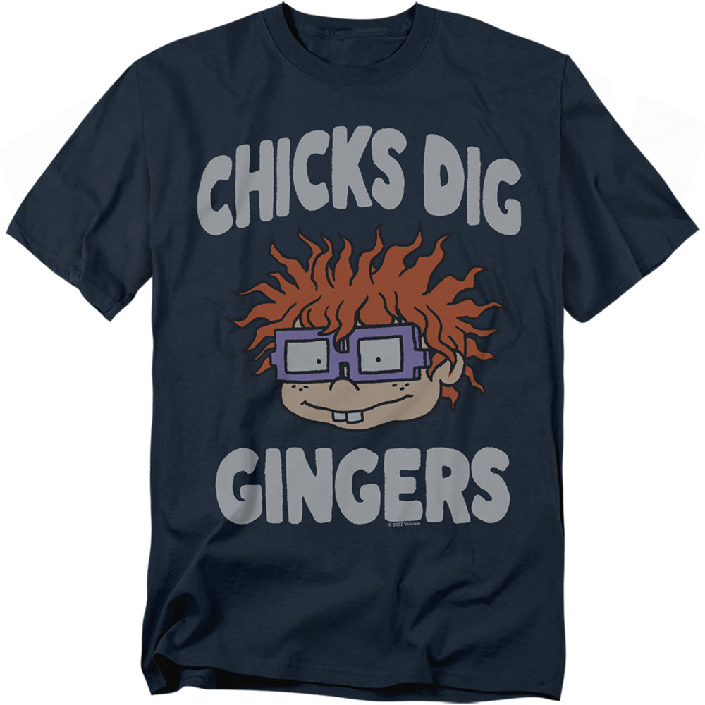 Rugrats Chicks Dig Gingers Mens T Shirt Navy