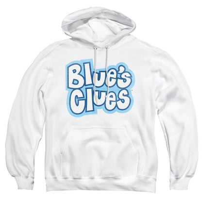 Blues Clues Blues Clues Vintage Logo Mens Hoodie White