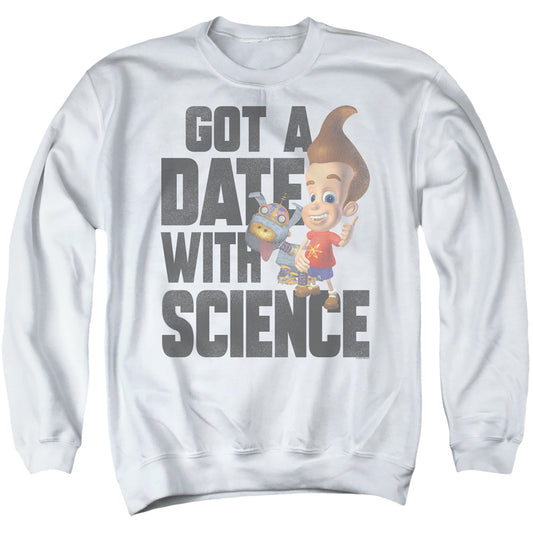 Jimmy Neutron Jimmy Neutron Science Mens Crewneck Sweatshirt White Officially Licensed