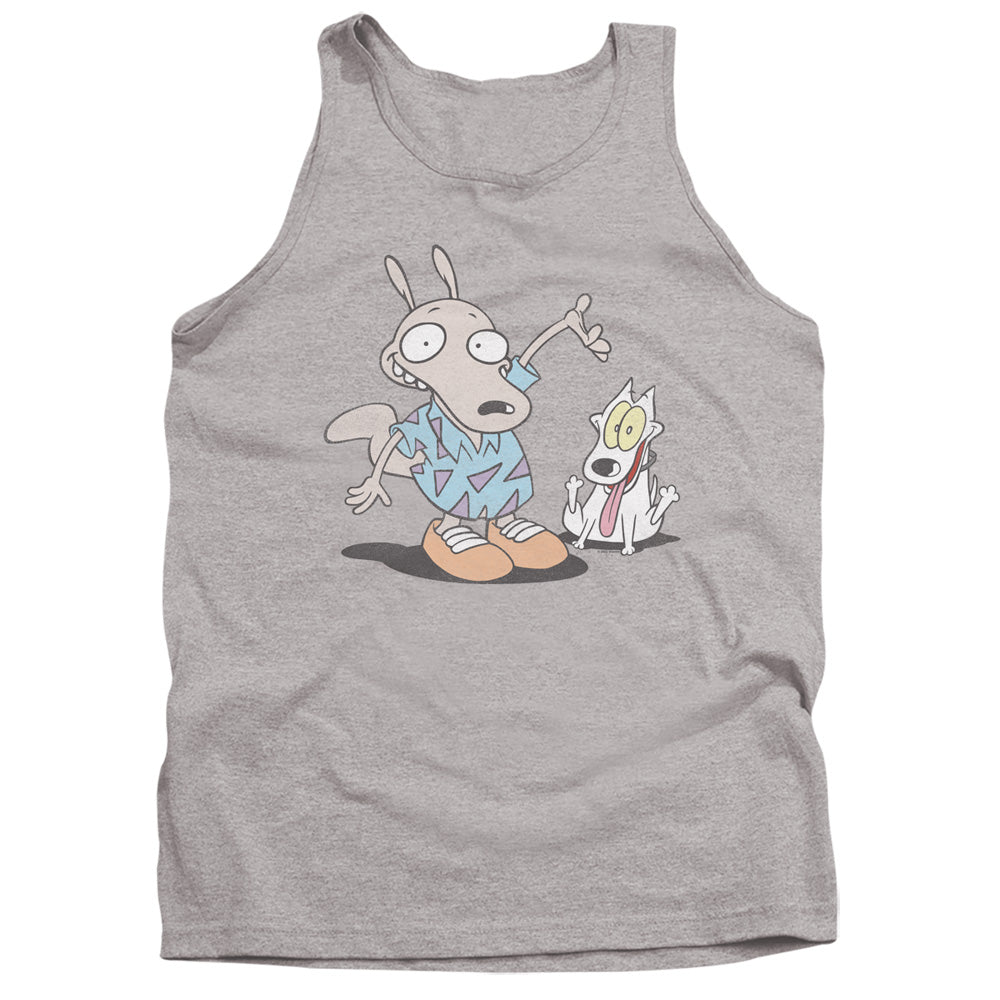 Rocko'S Modern Life Rocko And Spunky Mens Tank Top Shirt Athletic Heather