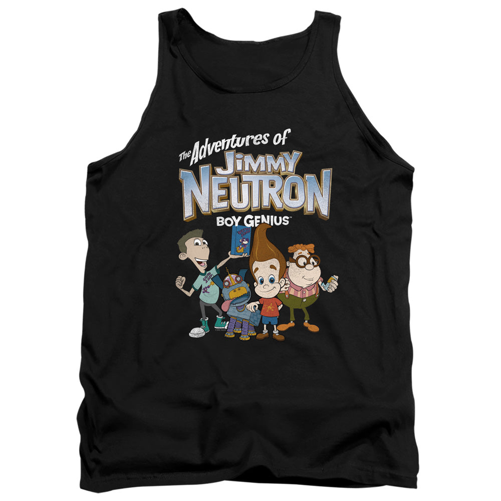 Jimmy Neutron Group Mens Tank Top Shirt Black