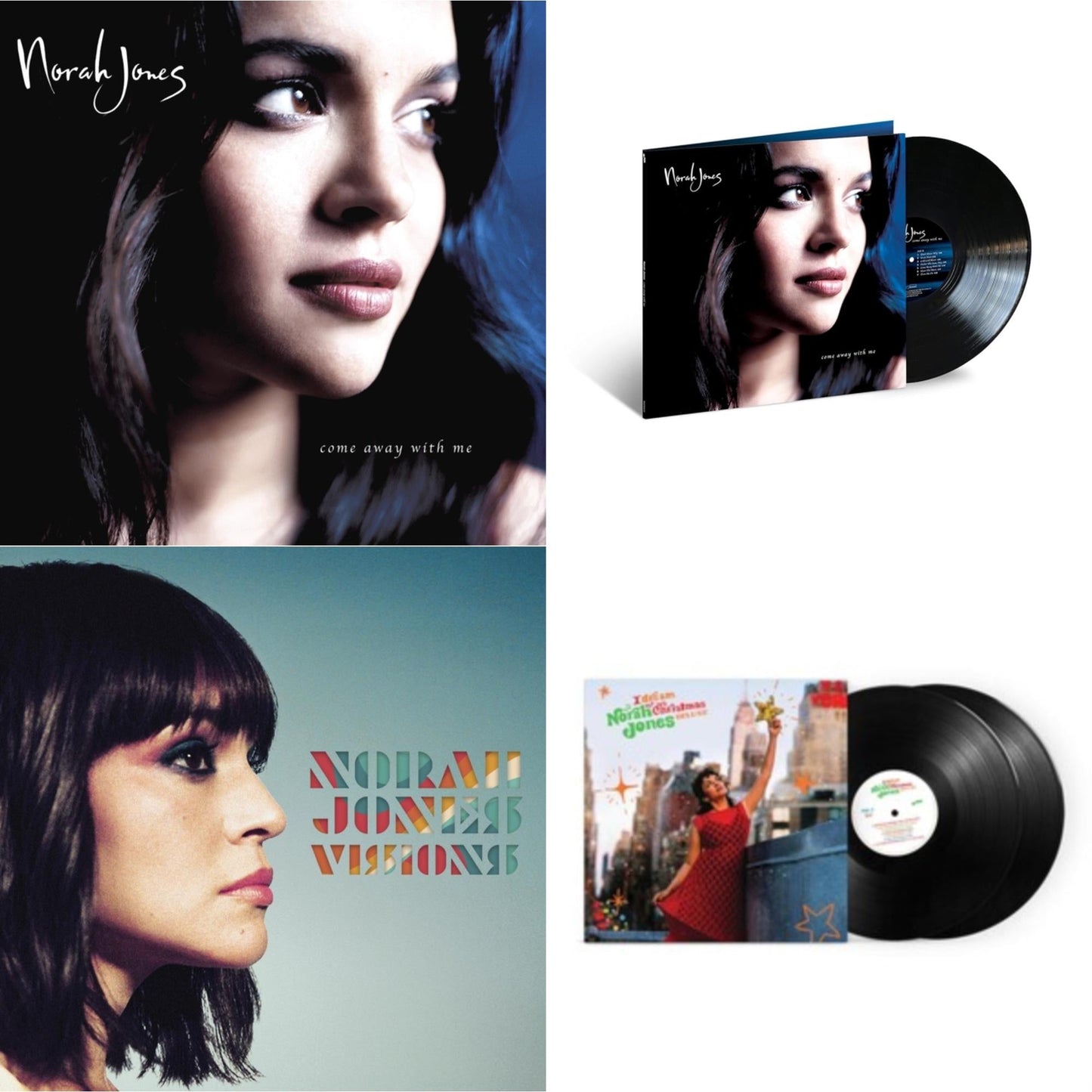 Norah Jones - I Dream Of Christmas (Deluxe/2LP) & Come Away With Me (20Th Anniversary) & Come Away With Me (20Th Anniversary) (Super Deluxe/4LP) & Visions