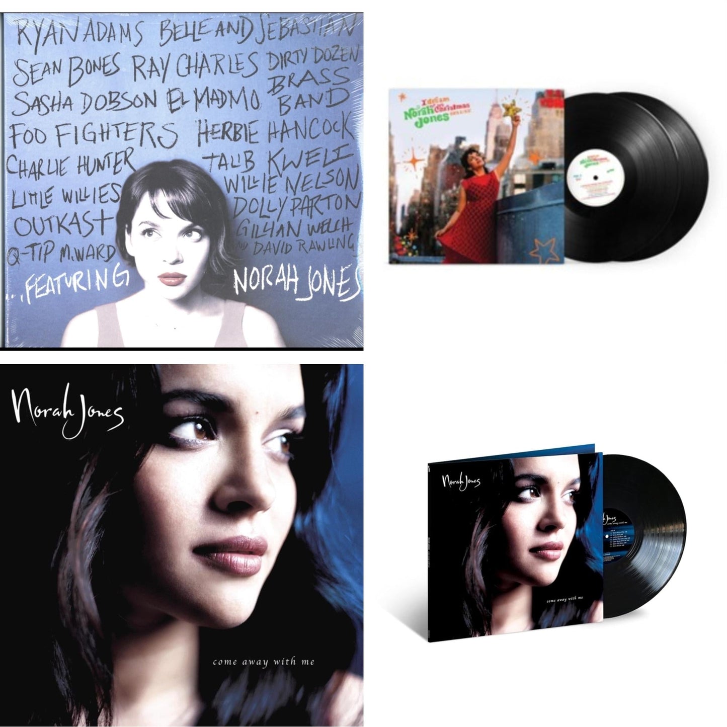Norah Jones - Featuring & I Dream Of Christmas (Deluxe/2LP) & Come Away With Me (20Th Anniversary) & Come Away With Me (20Th Anniversary) (Super Deluxe/4LP)