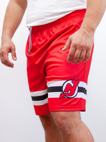 New Jersey Devils Mesh Hockey Shorts