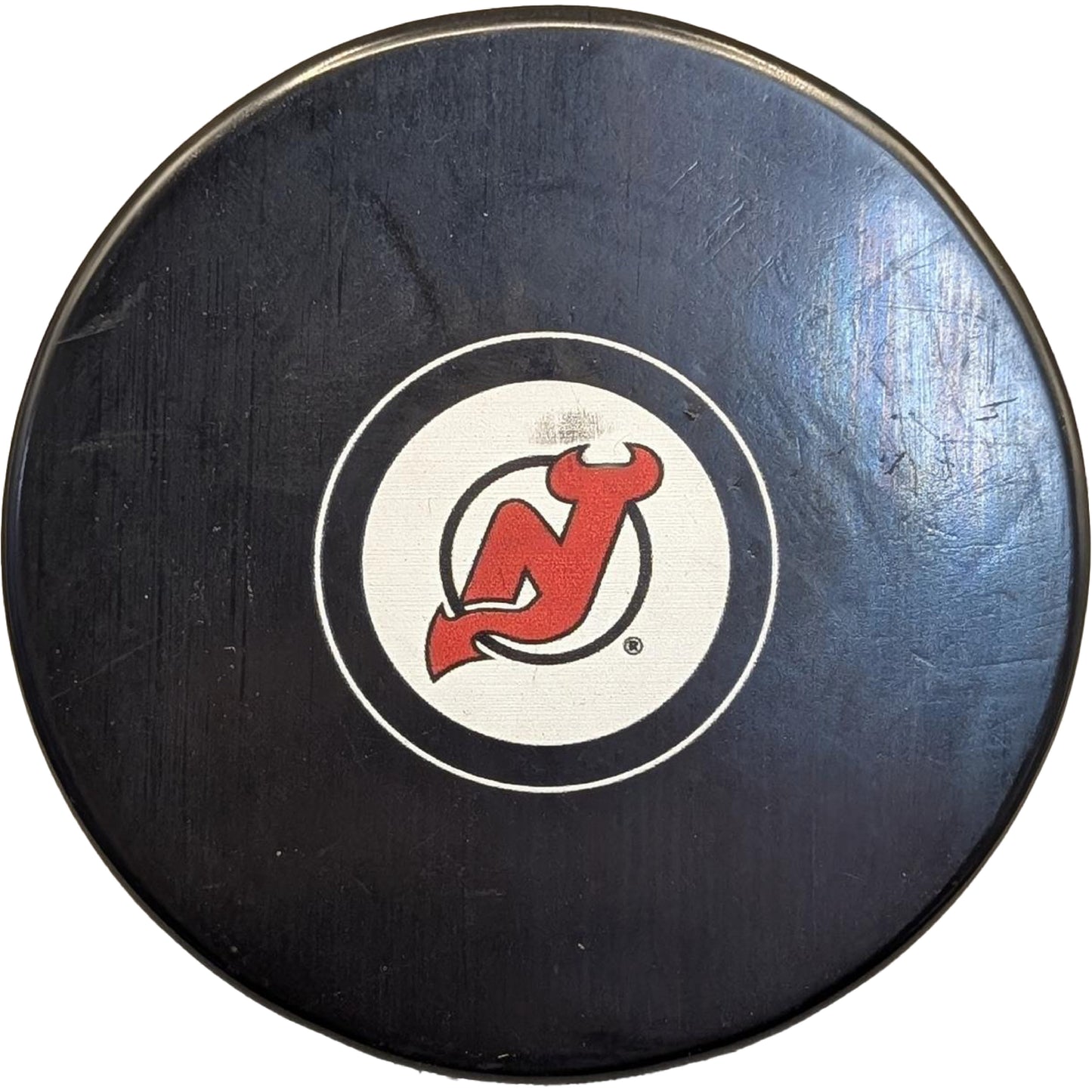 New Jersey Devils Souvenir Hockey Puck NHL Officially Licensed InGlasCo