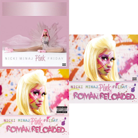 Nicki Minaj - Pink Friday (10Th Anniversary/Pink Vinyl/2LP) & Pink Friday...Roman Reloaded (3LP) & Pink Friday...Roman Reloaded (2LP)