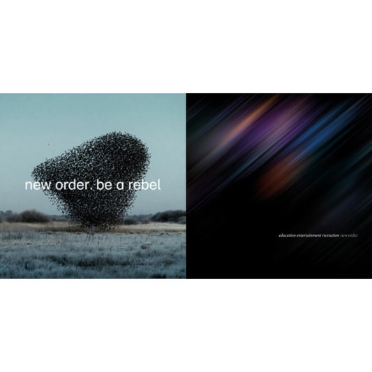 New Order - Education Entertainment Recreation (Live) & Be A Rebel Ep - LP Vinyl Bundle