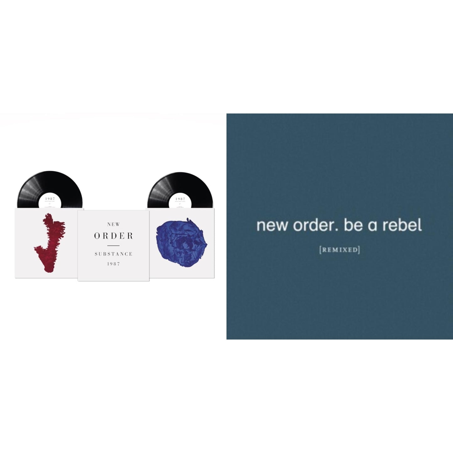 New Order - Substance (2023 Reissue) (2LP) & Be A Rebel Remixed (Limited Edition/Clear LP Vinyl)