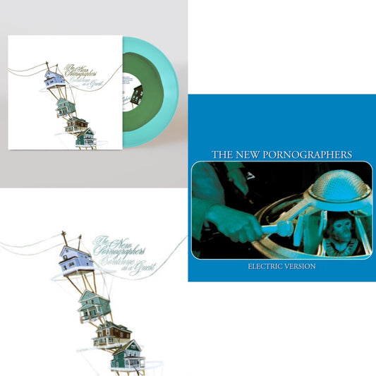 New Pornographers - Continue As A Guest (Green & Blue LP Vinyl) (I) & Continue As A Guest & Electric Version (Opaque Blue LP Vinyl)