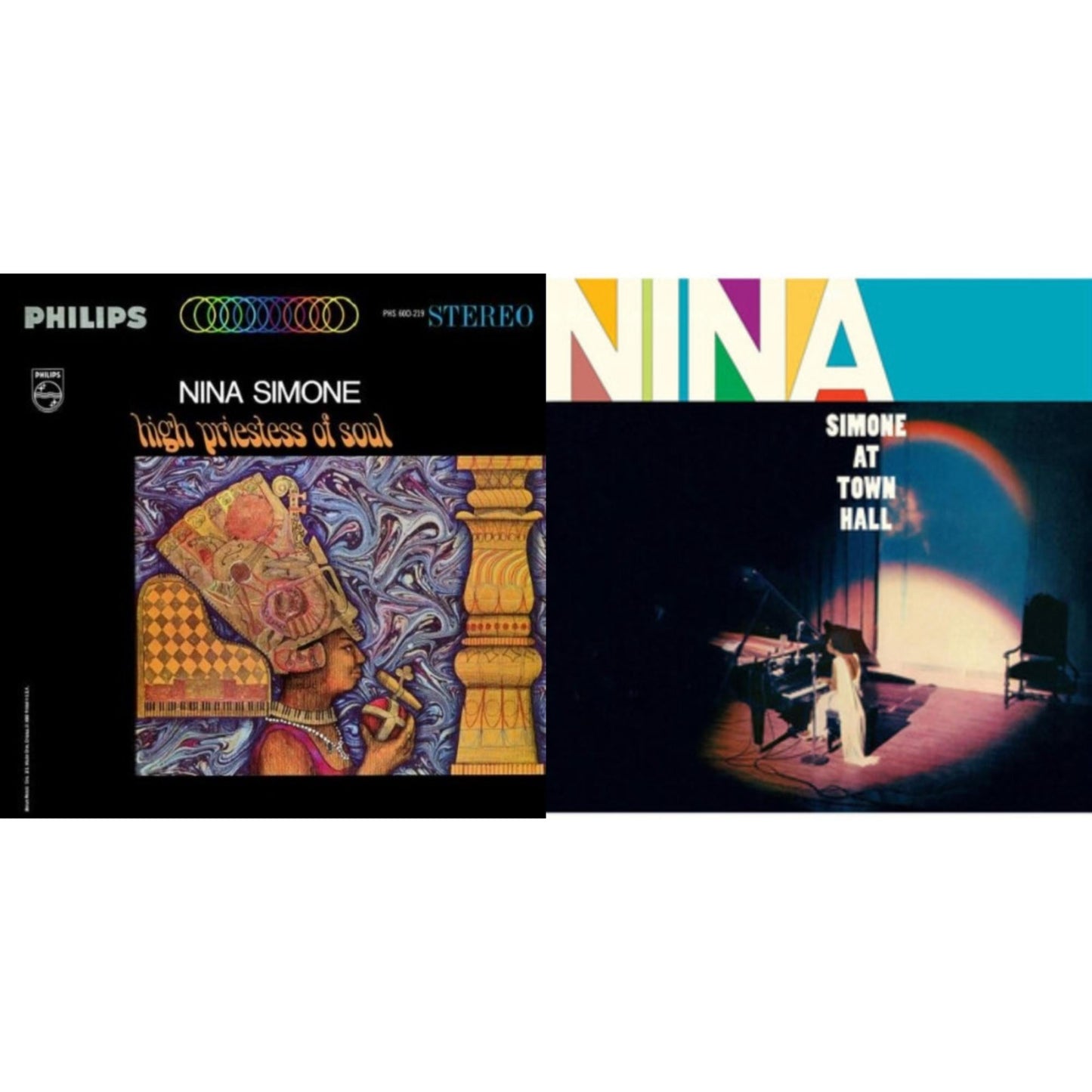 Nina Simone - High Priestess Of Soul & At Town Hall - LP Vinyl Bundle