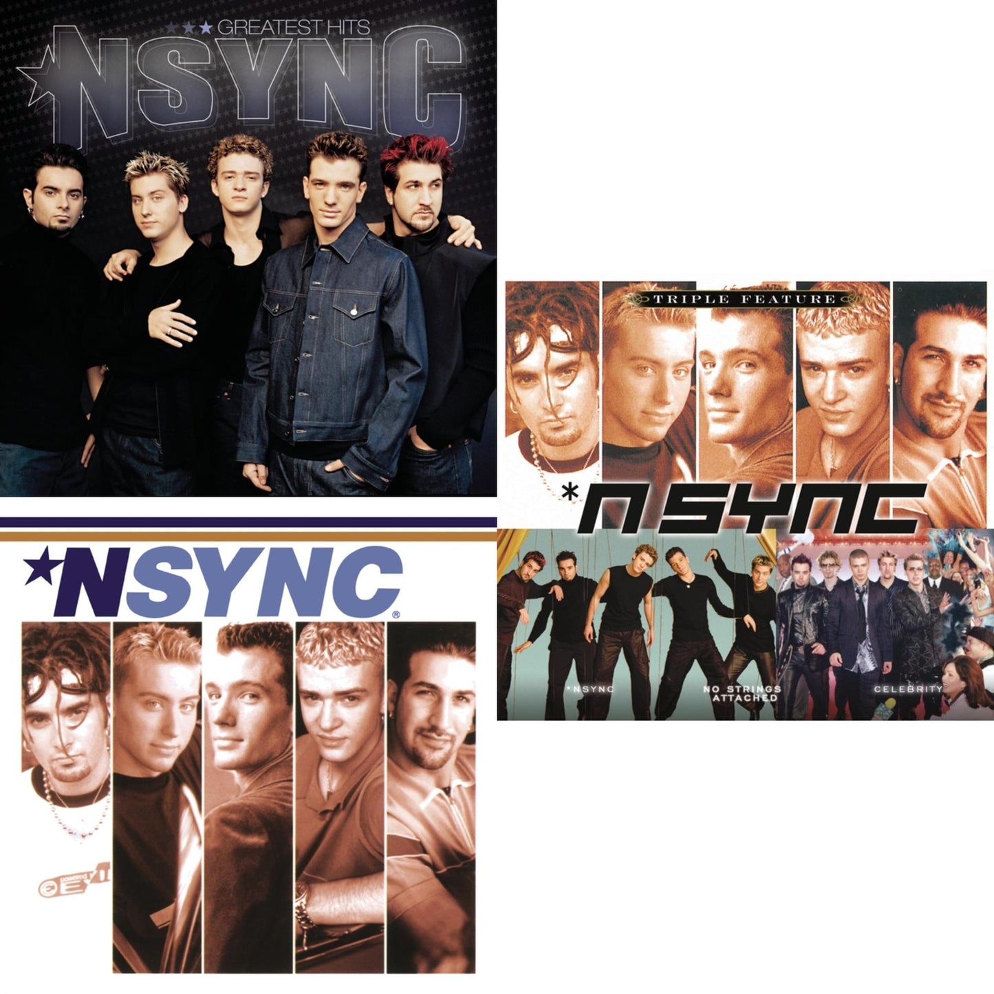 N Sync - Nsync & Greatest Hits & Triple Feature - CD Bundle