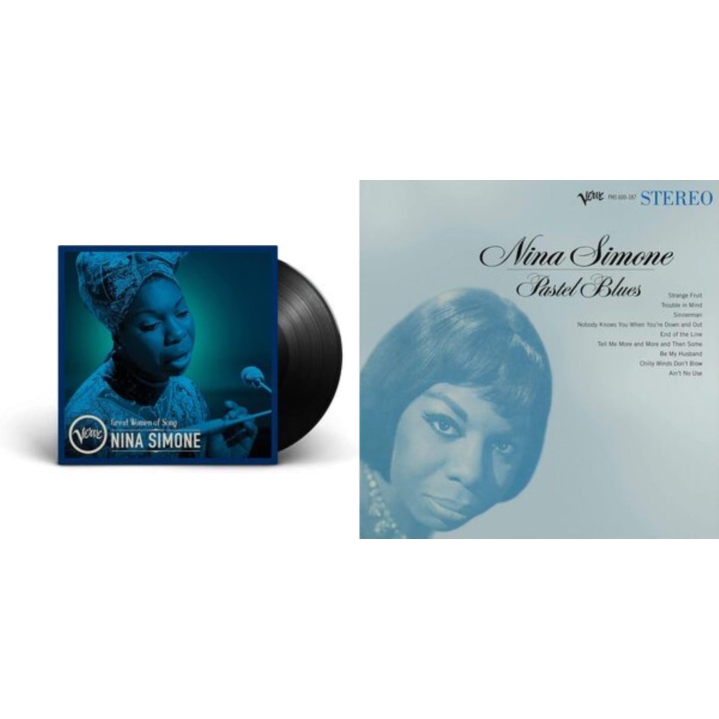 Nina Simone - Great Women Of Song: Nina Simone & Pastel Blues (Verve Acoustic Sounds Series) - LP Vinyl Bundle