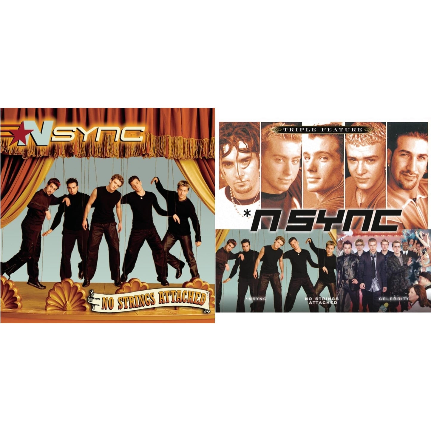 N Sync - No Strings Attached & Triple Feature - CD Bundle