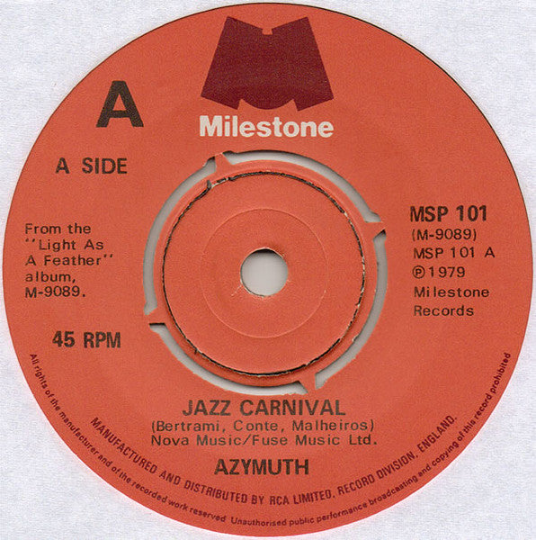 Azymuth - Jazz Carnival (Exp) (Uk) [LP] Vinyl Record Album Cover