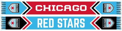 CHICAGO RED STARS SCARF- Chevrons (HD Knit)