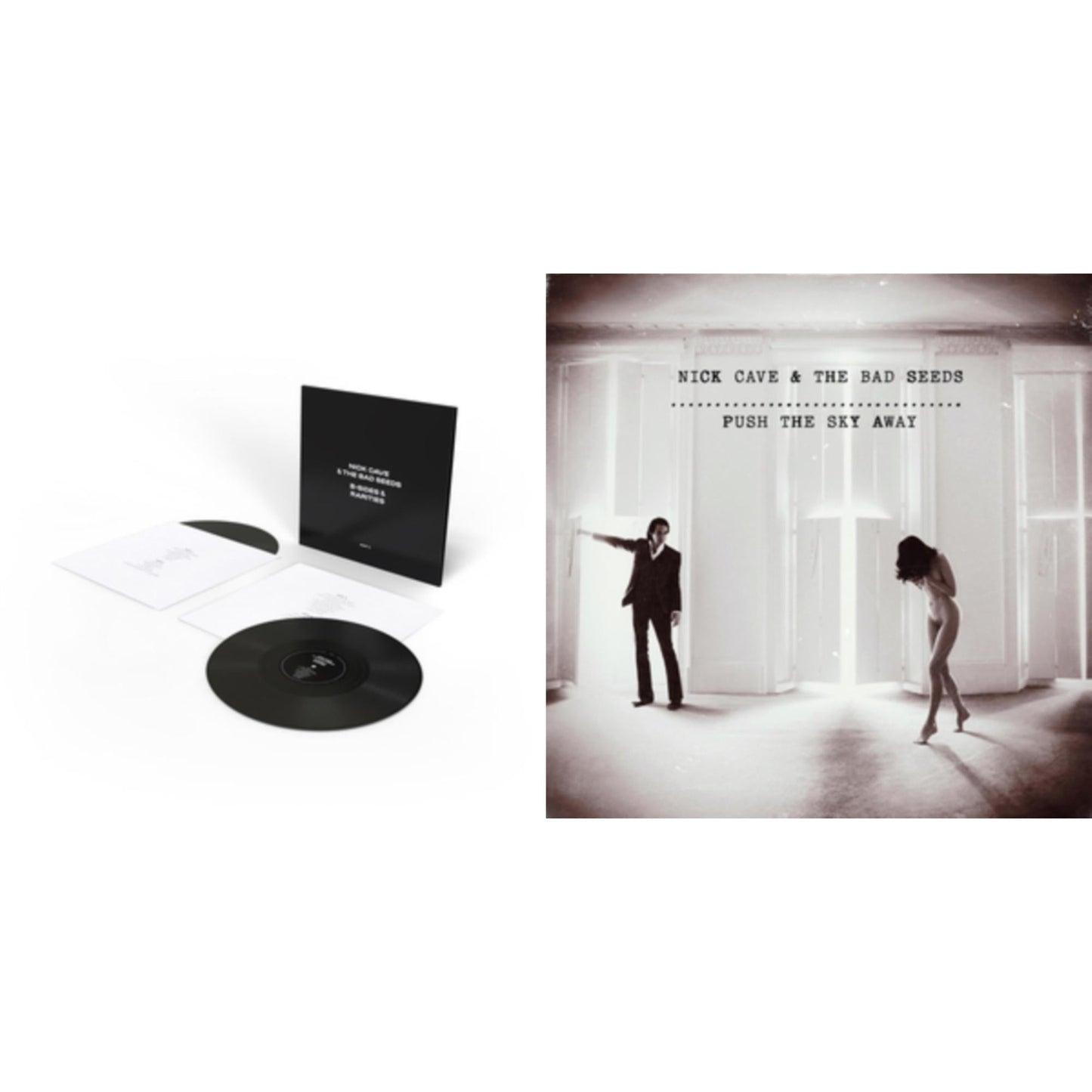 Nick & The Bad Seeds Cave - B-Sides & Rarities (Part Ii) & Push The Sky Away - LP Vinyl Bundle