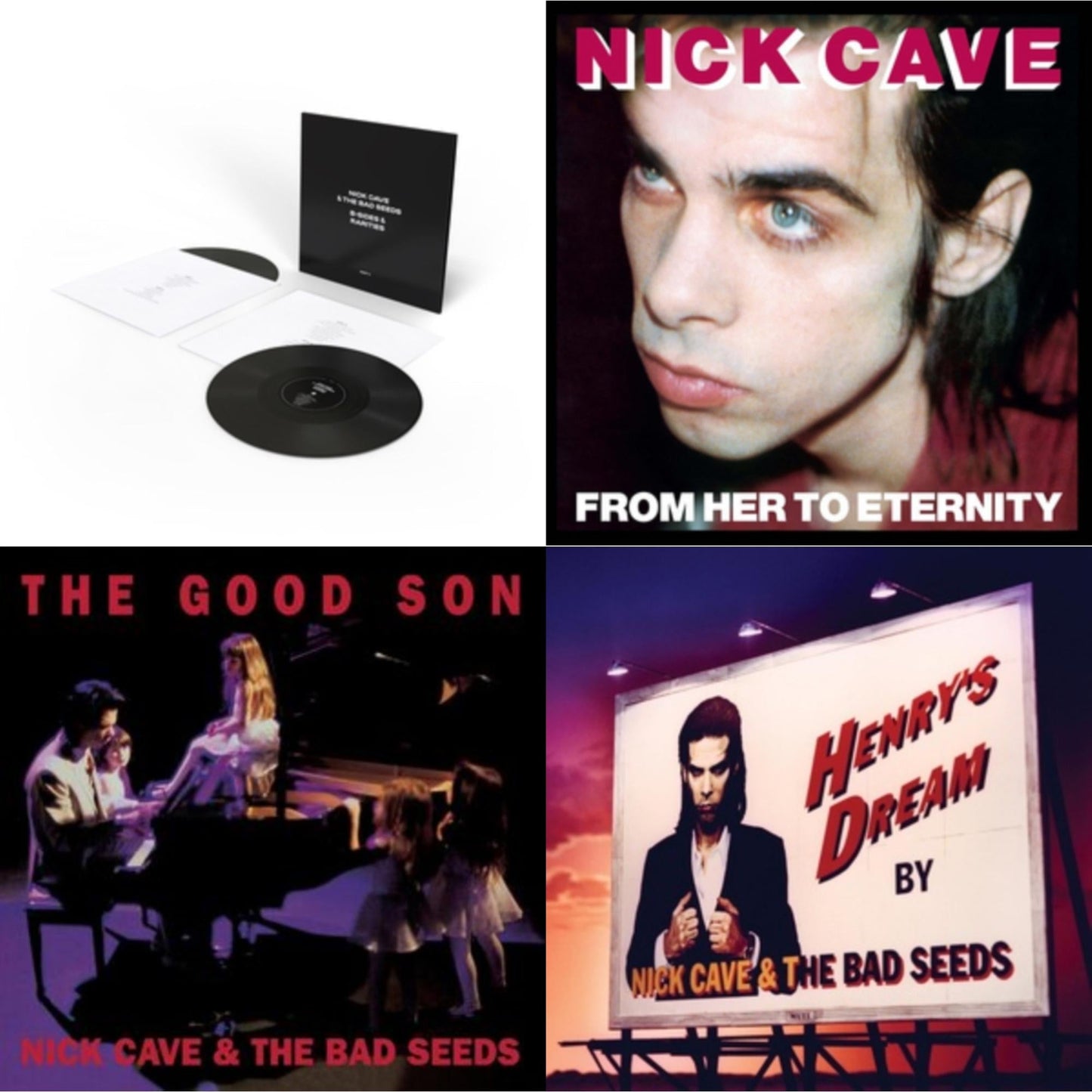 Nick & The Bad Seeds Cave - B-Sides & Rarities (Part Ii) & From Her To Eternity & Good Son & Henry's Dream - LP Vinyl Bundle