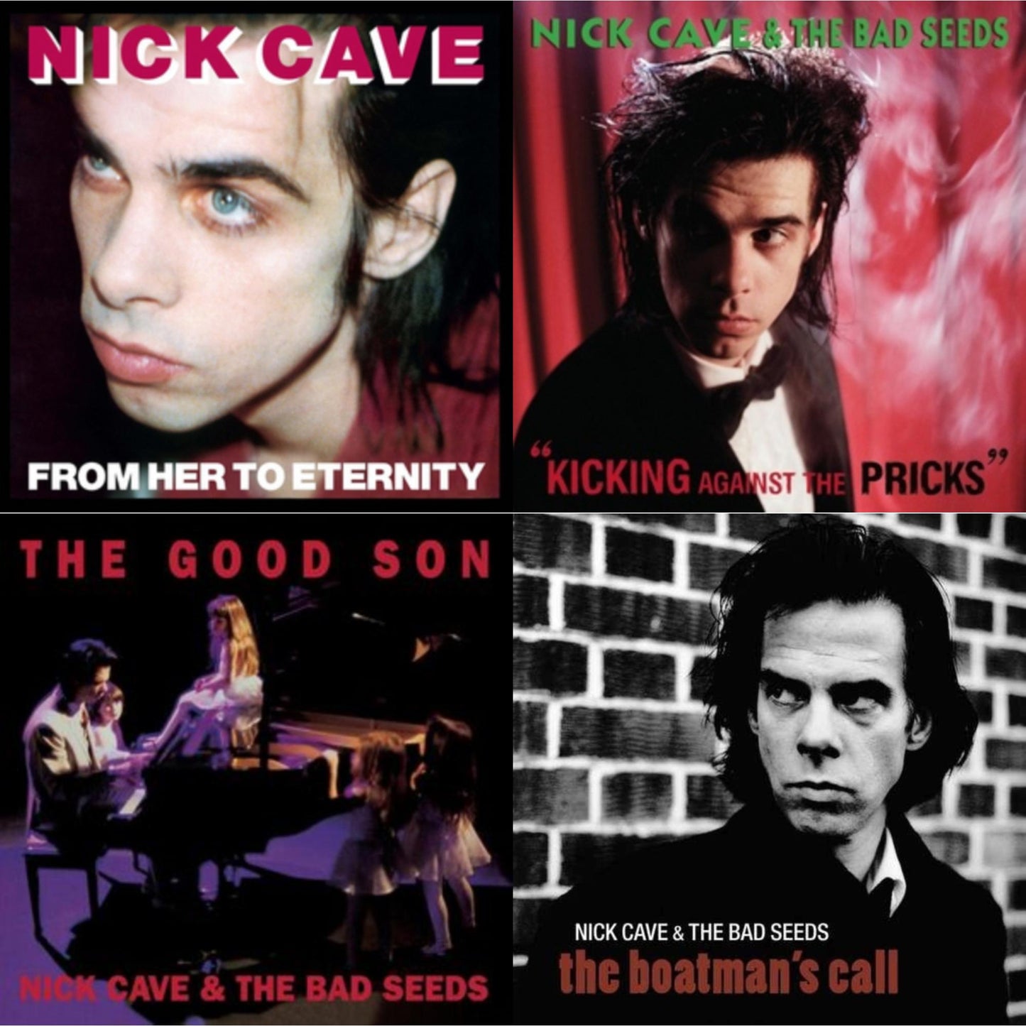 Nick & The Bad Seeds Cave - From Her To Eternity & Kicking Against The Pricks & Good Son & Boatman's Call - LP Vinyl Bundle