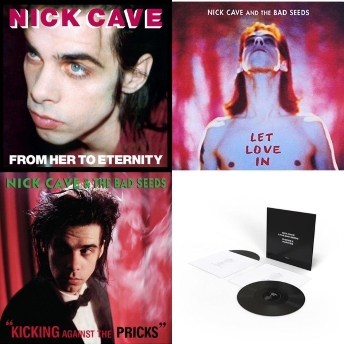 Nick & The Bad Seeds Cave - B-Sides & Rarities (Part Ii) & From Her To Eternity & Kicking Against The Pricks & Let Love In - LP Vinyl Bundle