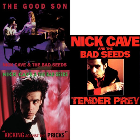 Nick & The Bad Seeds Cave - Kicking Against The Pricks & Tender Prey & Good Son - LP Vinyl Bundle