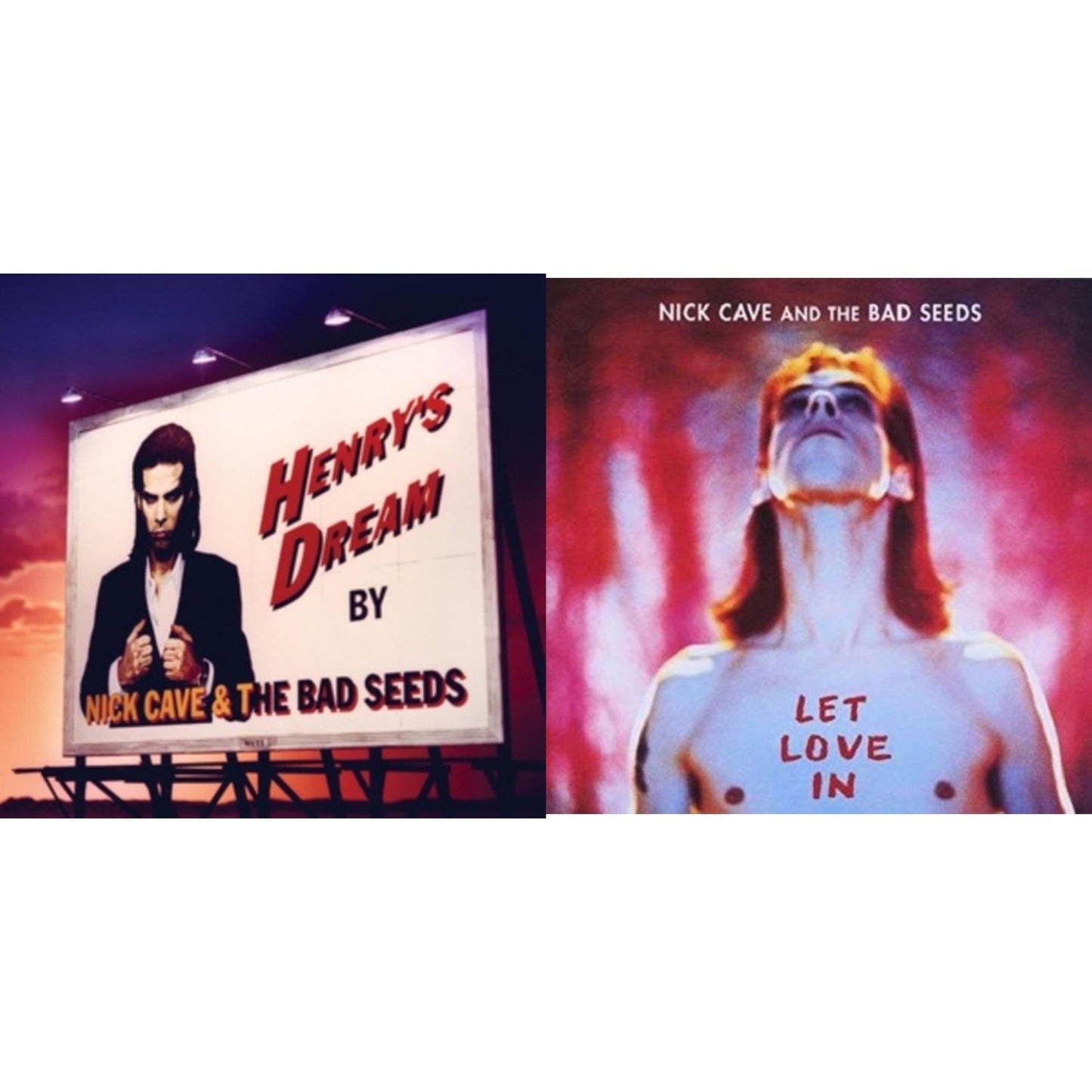 Nick & The Bad Seeds Cave - Henry's Dream & Let Love In - LP Vinyl Bundle