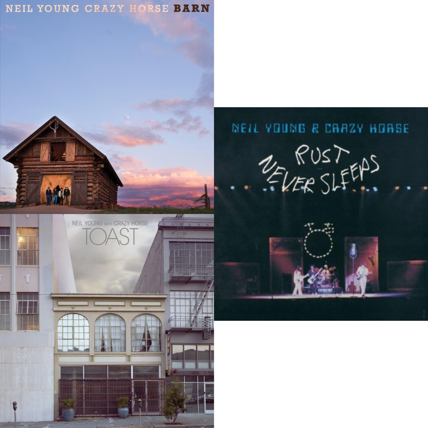 Neil & Crazy Horse Young - Barn (Special Edition) (I) & Toast (2LP) & Rust Never Sleeps (Remastered)