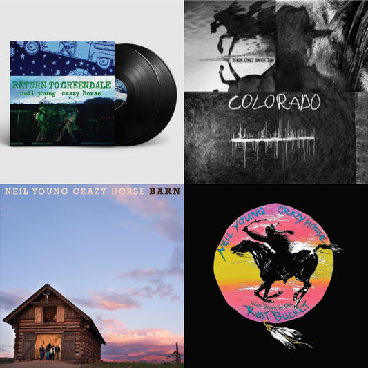 Neil & Crazy Horse Young - Return To Greendale & Colorado (3-Sided 2LP/7Inch) & Barn (Deluxe Edition/LP/CD/Blu-Ray) & Way Down In The Rust Bucket (4LP)