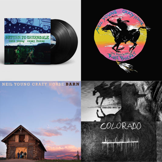 Neil & Crazy Horse Young - Return To Greendale & Way Down In The Rust Bucket (4LP) & Barn (Deluxe Edition/LP/CD/Blu-Ray) & Colorado (3-Sided 2LP/7Inch)