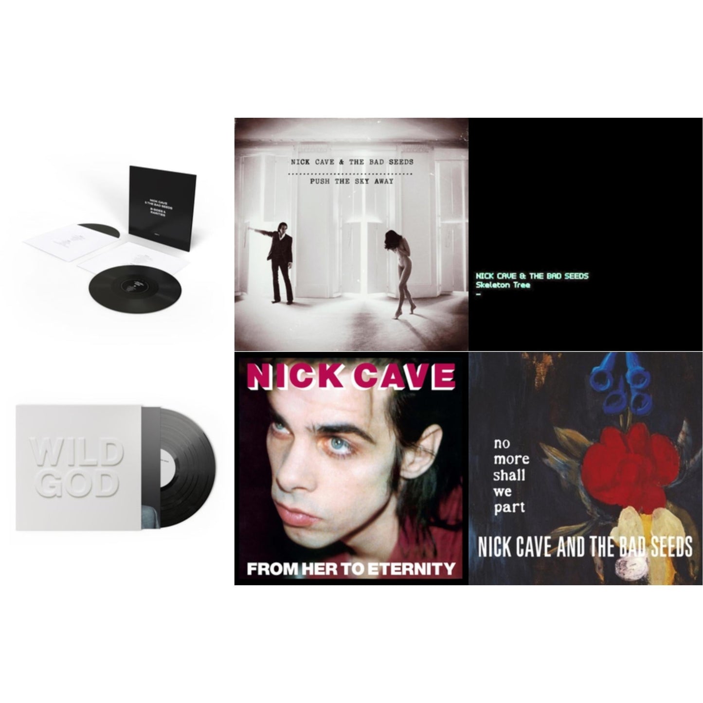 Nick & The Bad Seeds Cave - B-Sides & Rarities (Part Ii) & Push The Sky Away & Skeleton Tree (Dl Card) & Wild God & From Her To Eternity & No More Shall We Part (2LP)
