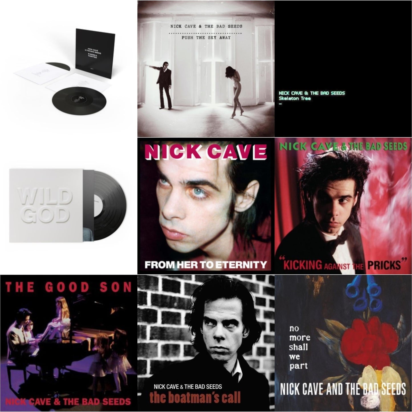 Nick & The Bad Seeds Cave - B-Sides & Rarities (Part Ii) & Push The Sky Away & Skeleton Tree (Dl Card) & Wild God & From Her To Eternity & Kicking Against The Pricks & Good Son & Boatman's Call & No More Shall We Part (2LP)