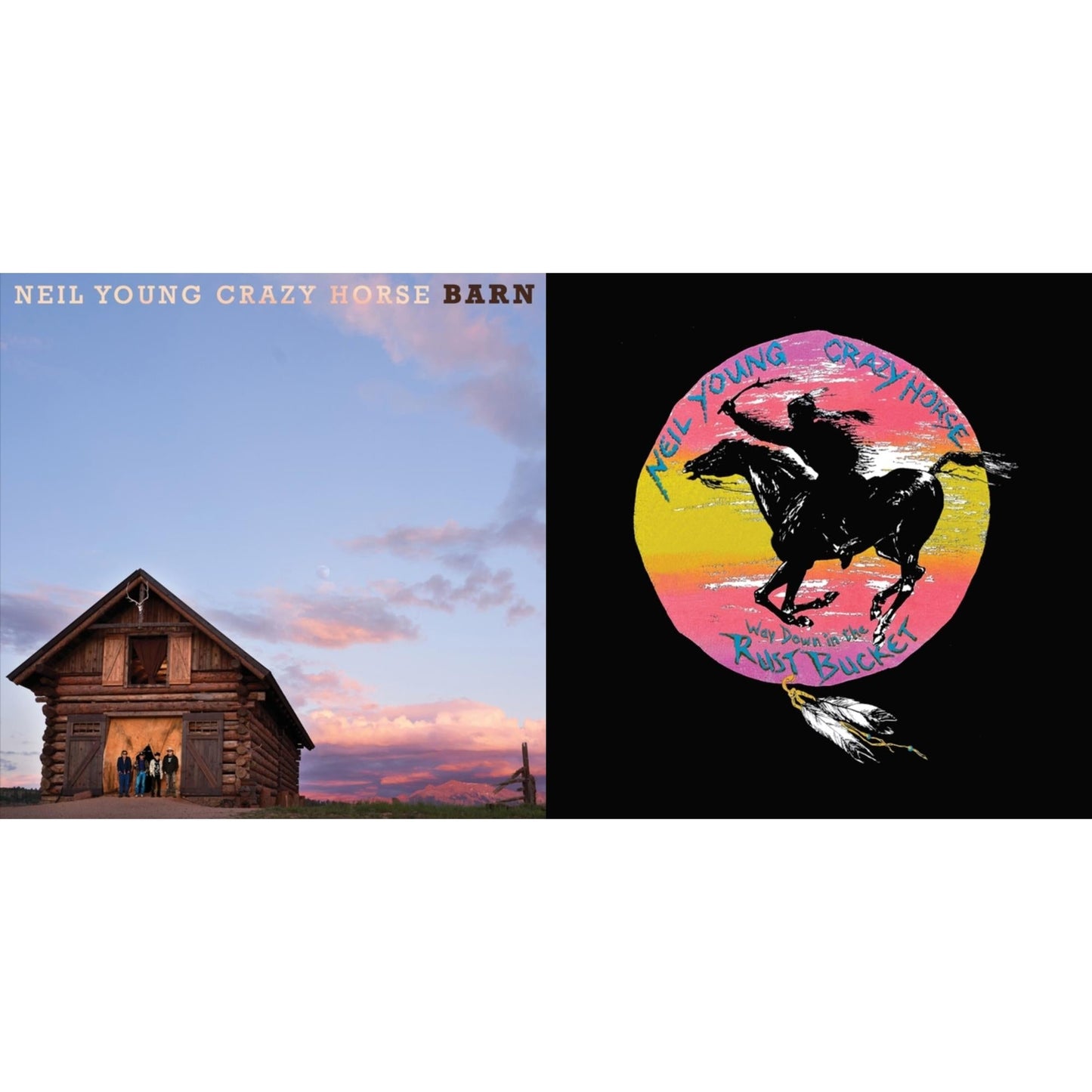 Neil & Crazy Horse Young - Barn (Deluxe Edition/LP/CD/Blu-Ray) & Way Down In The Rust Bucket (Deluxe/4LP/2CD/DVD)