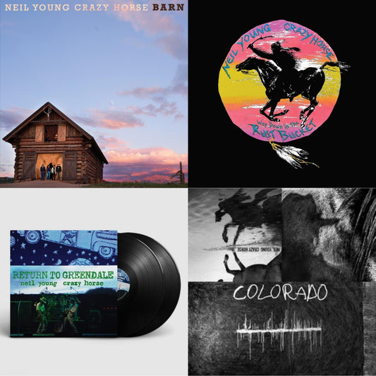 Neil & Crazy Horse Young - Barn (Deluxe Edition/LP/CD/Blu-Ray) & Way Down In The Rust Bucket (4LP) & Return To Greendale & Colorado (3-Sided 2LP/7Inch)