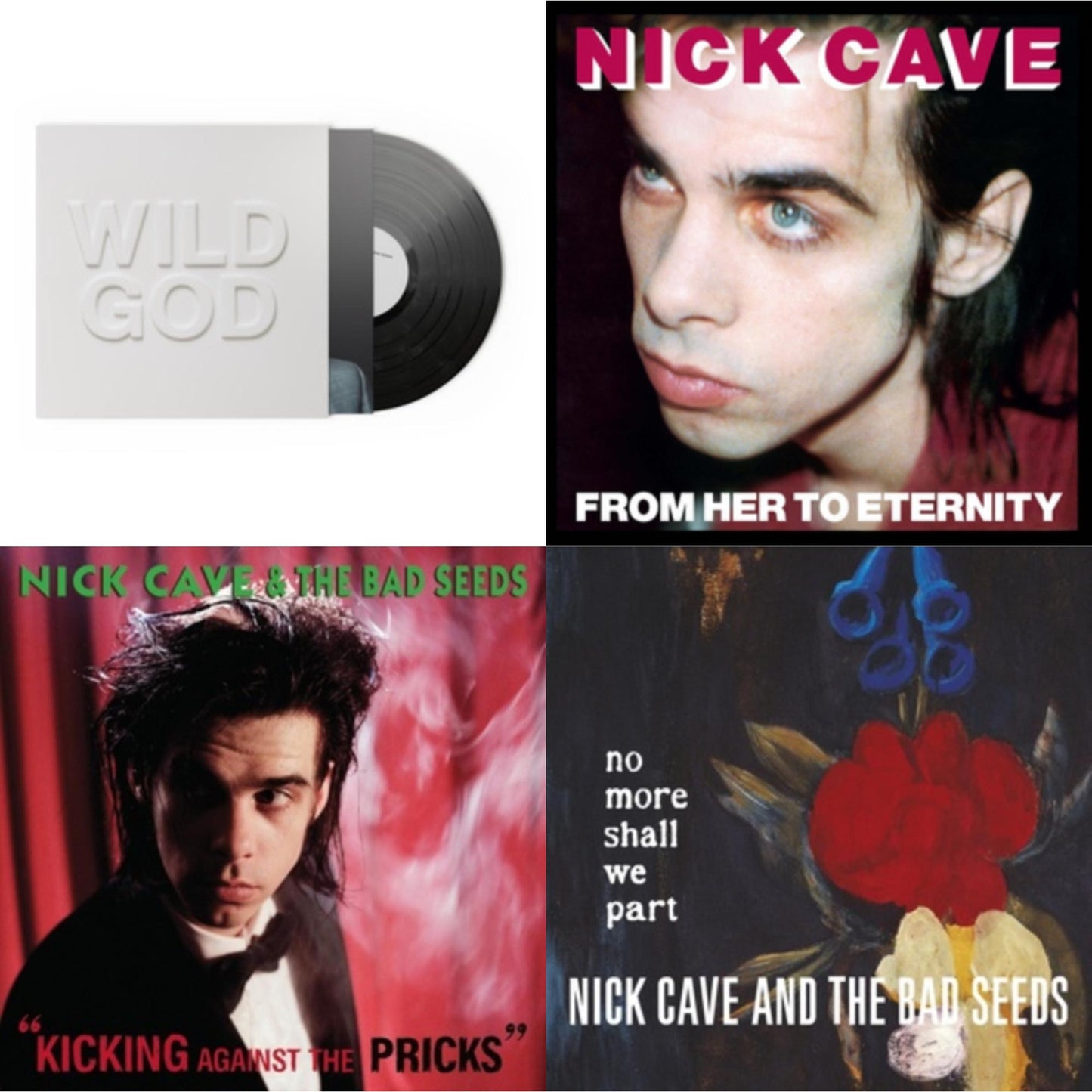 Nick & The Bad Seeds Cave - Wild God & From Her To Eternity & Kicking Against The Pricks & No More Shall We Part (2LP)