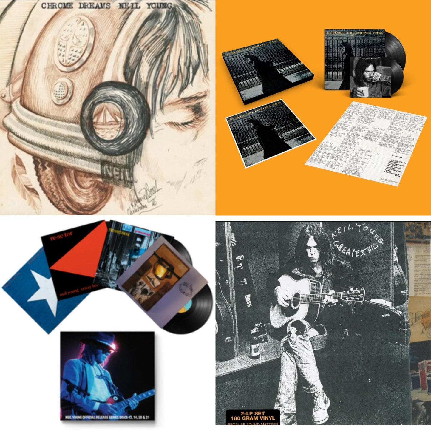 Neil Young - Chrome Dreams (2LP) & After The Gold Rush (50Th Anniv Ed) & Official Release Series Discs 13, 14, 20 & 21 & Greatest Hits