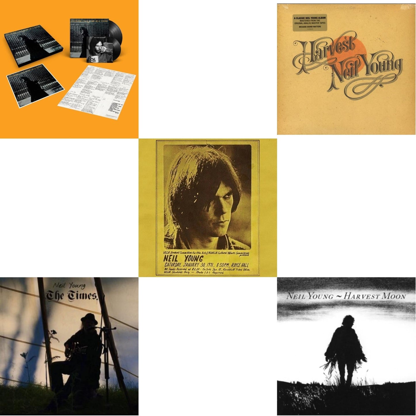 Neil Young - Royce Hall 1971 & Times & After The Gold Rush (50Th Anniv Ed) & Harvest Moon (2LP) & Harvest