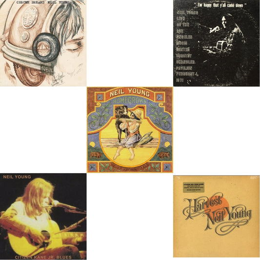 Neil Young - Chrome Dreams (2LP) & Citizen Kane Jr. Blues 1974 (Live At The Bottom Line) & Dorothy Chandler Pavilion 1971 & Homegrown & Harvest