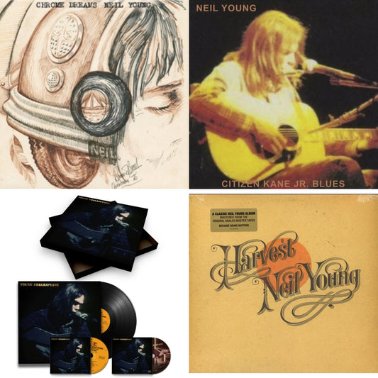 Neil Young - Chrome Dreams (2LP) & Citizen Kane Jr. Blues 1974 (Live At The Bottom Line) & Young Shakespeare (Deluxe) & Harvest