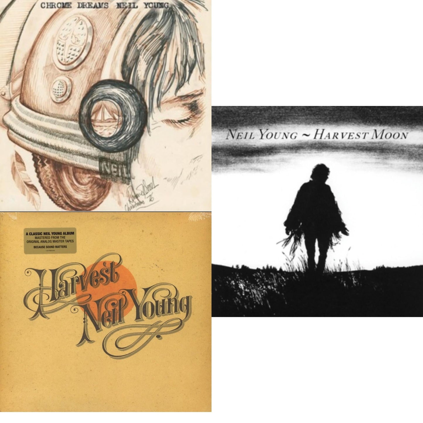 Neil Young - Chrome Dreams (2LP) & Harvest & Harvest Moon (2LP)