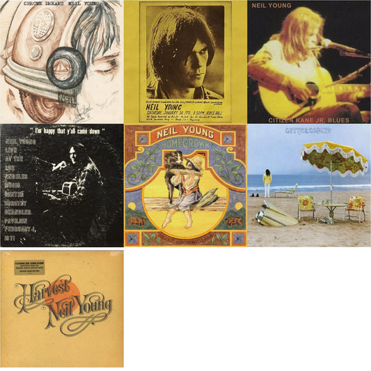 Neil Young - Chrome Dreams (2LP) & Royce Hall 1971 & Citizen Kane Jr. Blues 1974 (Live At The Bottom Line) & Dorothy Chandler Pavilion 1971 & Homegrown & On The Beach & Harvest